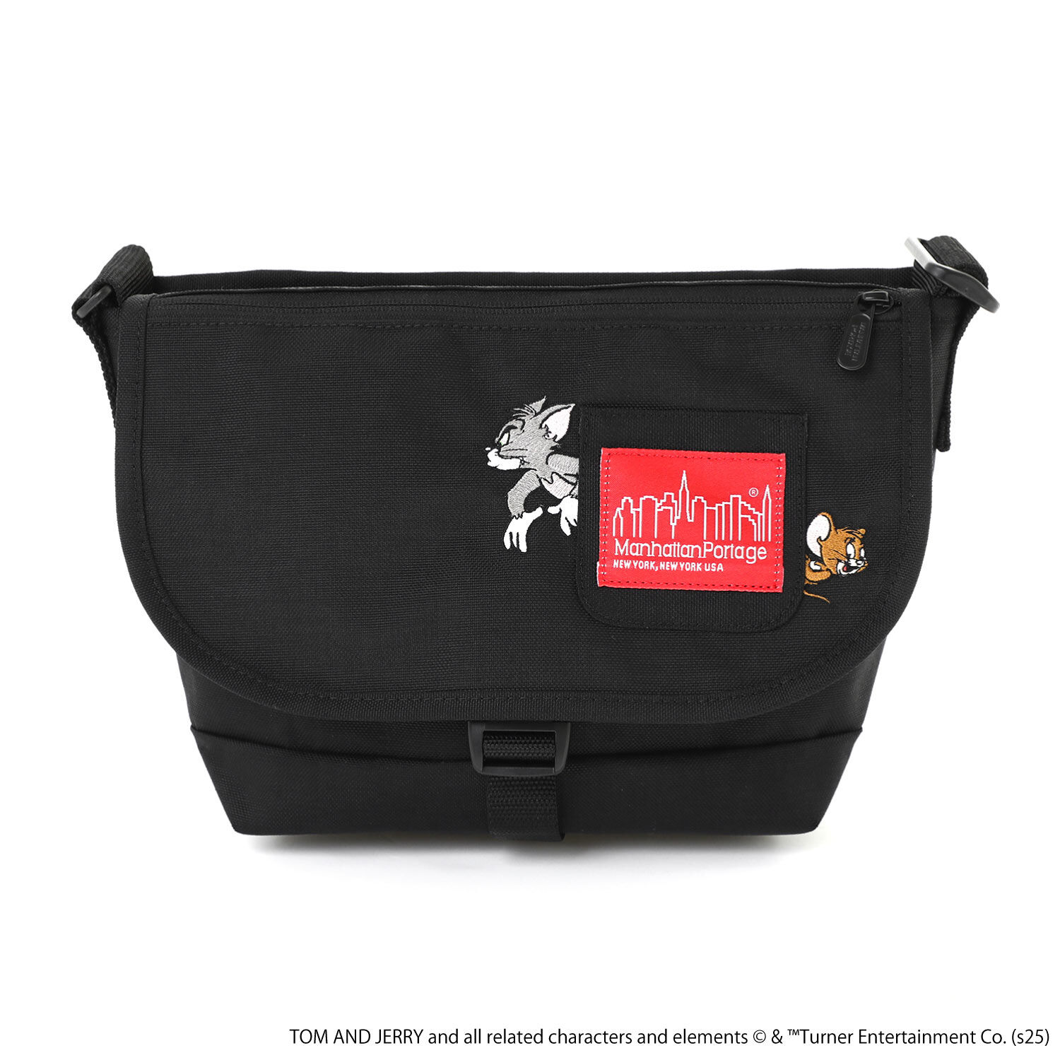 Manhattan Portage「Nylon Messenger Bag JR Flap Zipper Pocket / TOM AND JERRY / 85TH」|ショルダー・メッセンジャー|