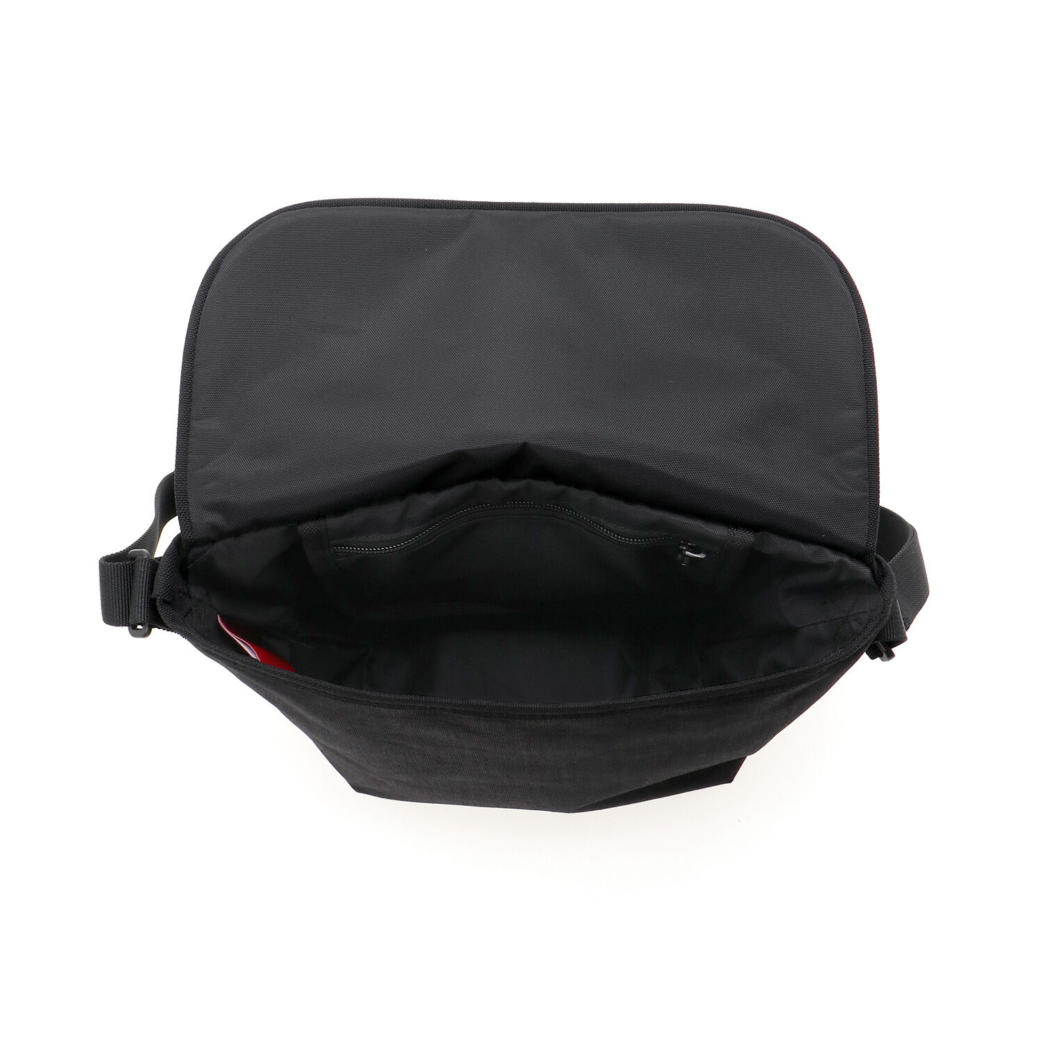 Manhattan Portage「Nylon Messenger Bag Back Pocket W/ Divider Magnet VEG Leather 600D HYDR」|ショルダー・メッセンジャー|