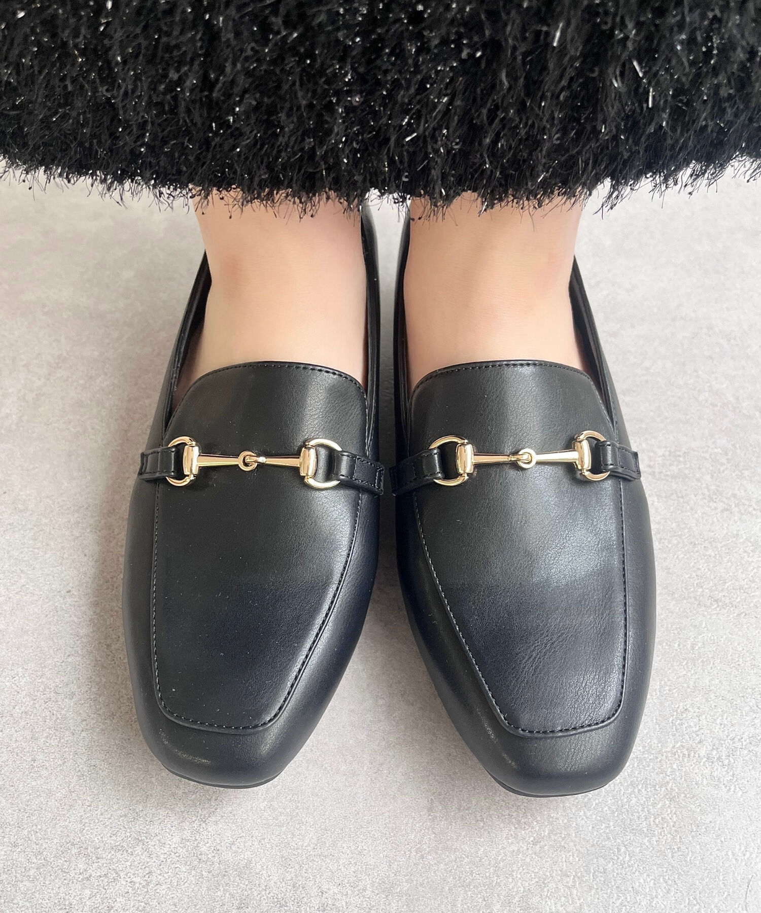 ORiental TRaffic「【跳べるパンプス/シリーズ累計１５０万足突破】スクエアトゥビットモチーフ  ローファー /R-3210」|パンプス|