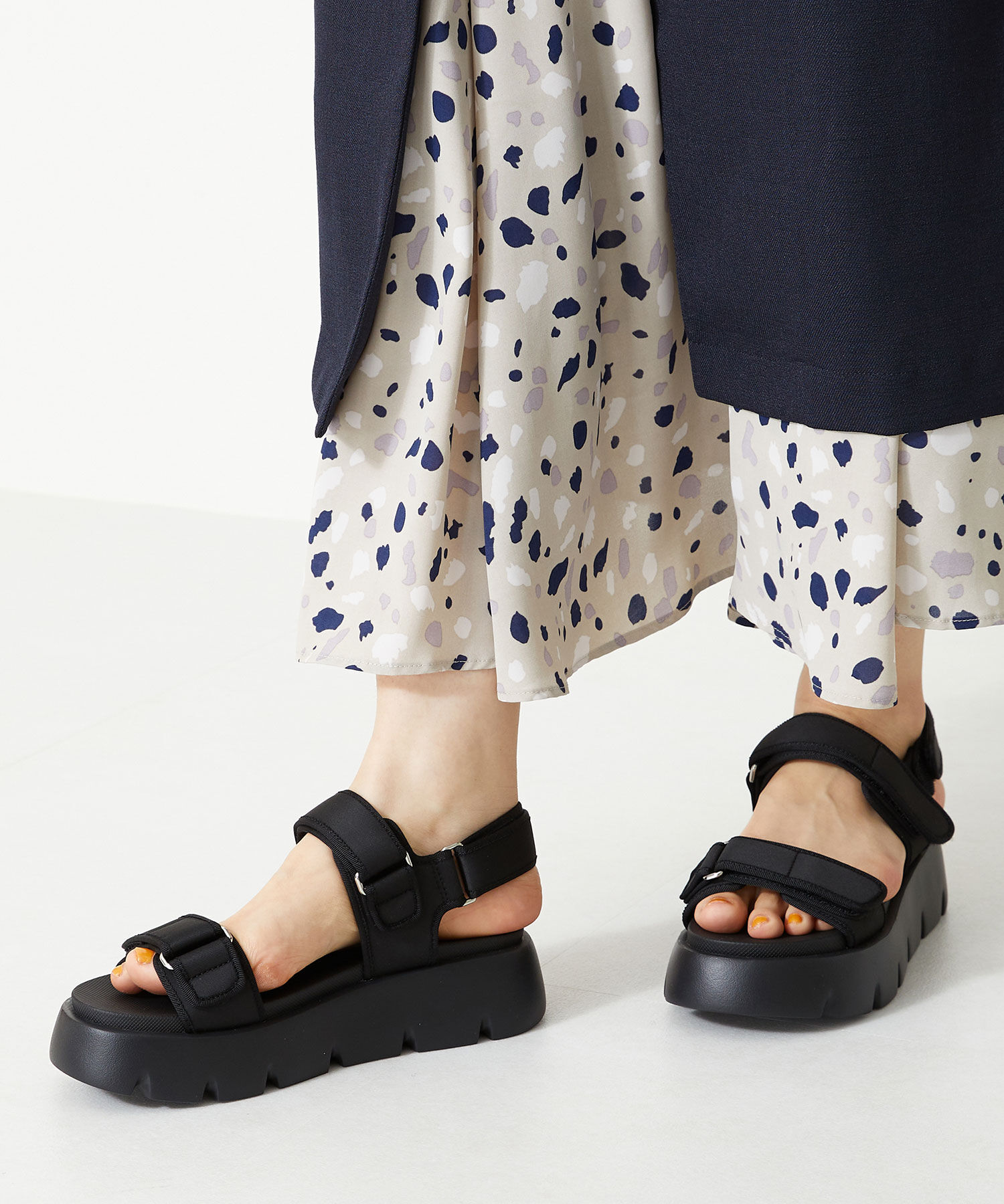 ORiental TRaffic「【アウトレット価格】厚底ナイロンベルトスポーツサンダル/OT3212 サンダル 厚底 スポサン 人気」|サンダル|