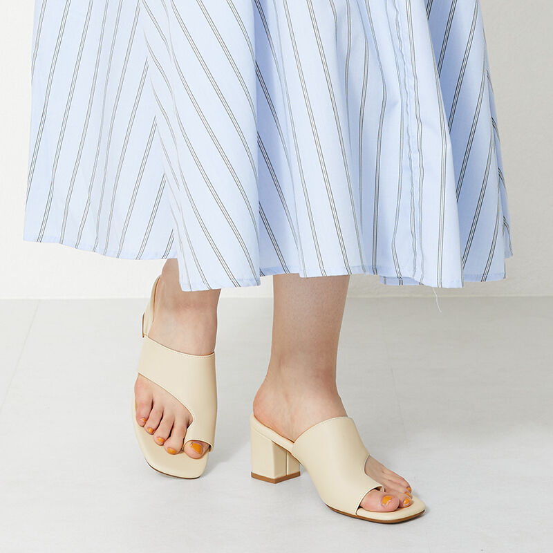 ORiental TRaffic「ミドルヒールトングサンダル/31239」|サンダル|BEIGE