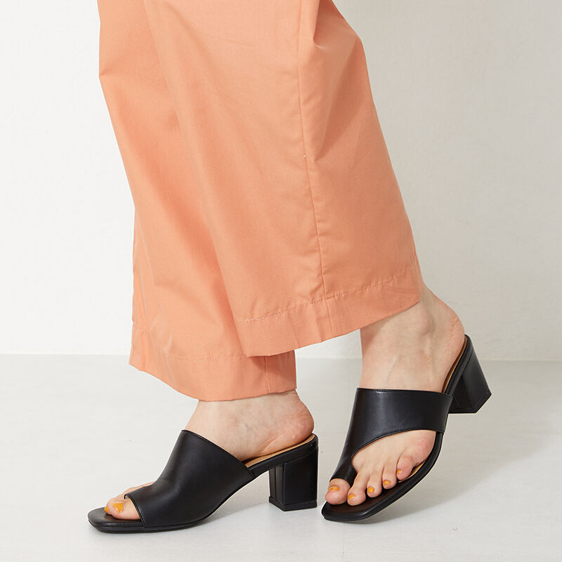 ORiental TRaffic「ミドルヒールトングサンダル/31239」|サンダル|BLACK