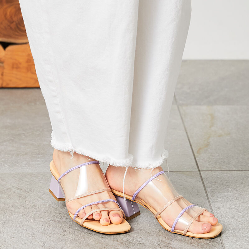 ORiental TRaffic「PVCダブルベルトバイカラーサンダル/31244」|サンダル|