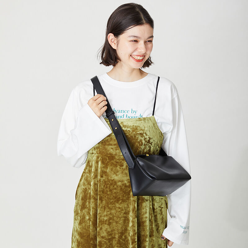 ORiental TRaffic「【BAG】ソフトフェイクレザーショルダーバッグ/BA-204 人気 トレンド　売れてる」|ショルダー・メッセンジャー|