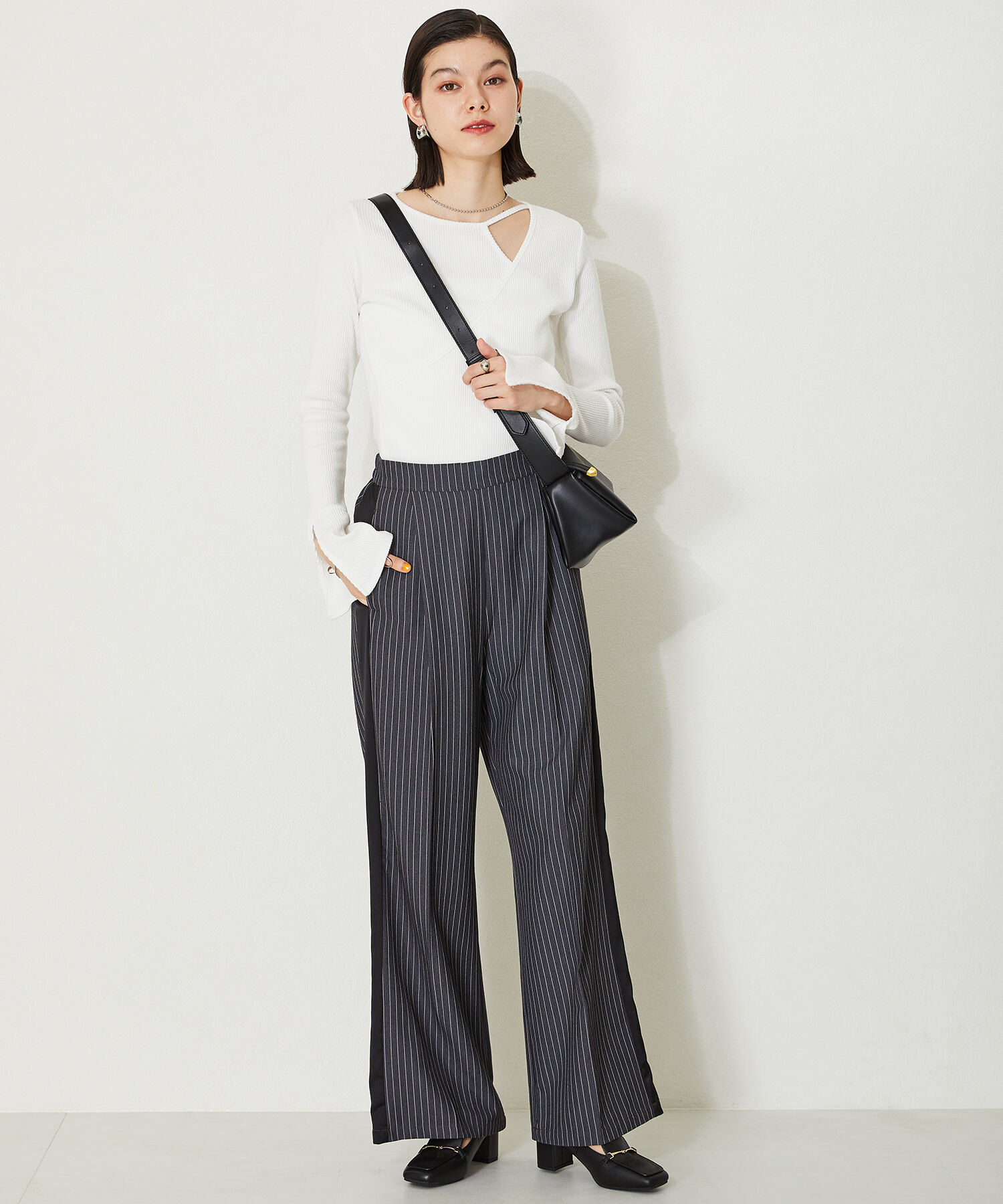 ORiental TRaffic「【BAG】ソフトフェイクレザーショルダーバッグ/BA-204 人気 トレンド　売れてる」|ショルダー・メッセンジャー|