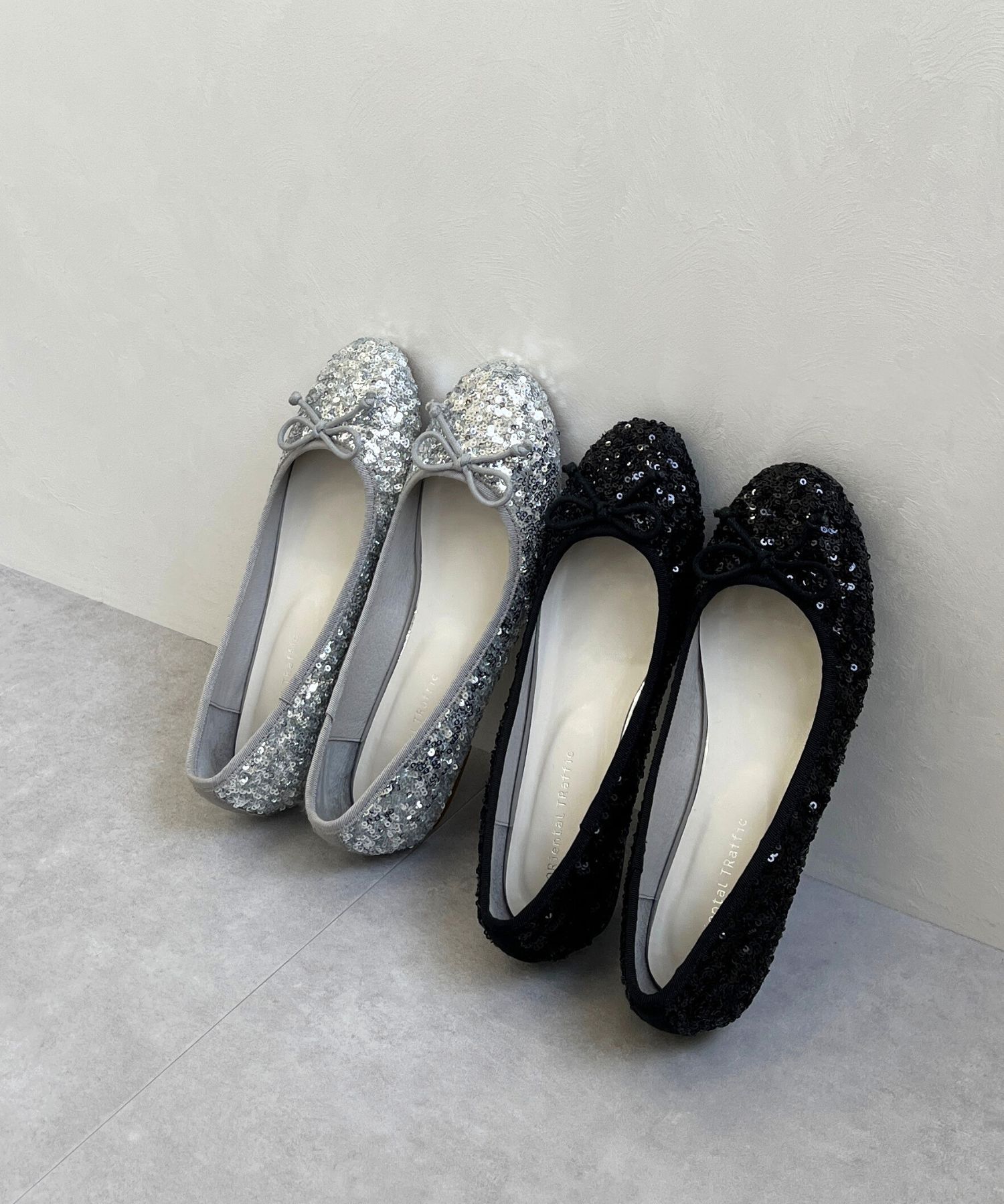 ORiental TRaffic「スパンコールバレエシューズ/41122」|パンプス|