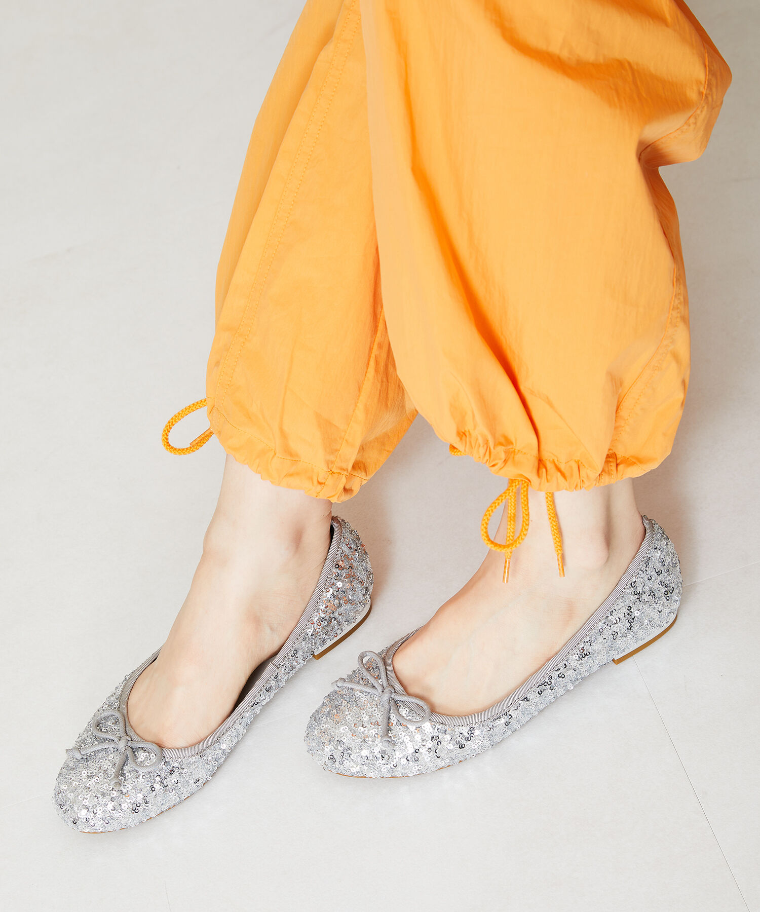 ORiental TRaffic「スパンコールバレエシューズ/41122」|パンプス|