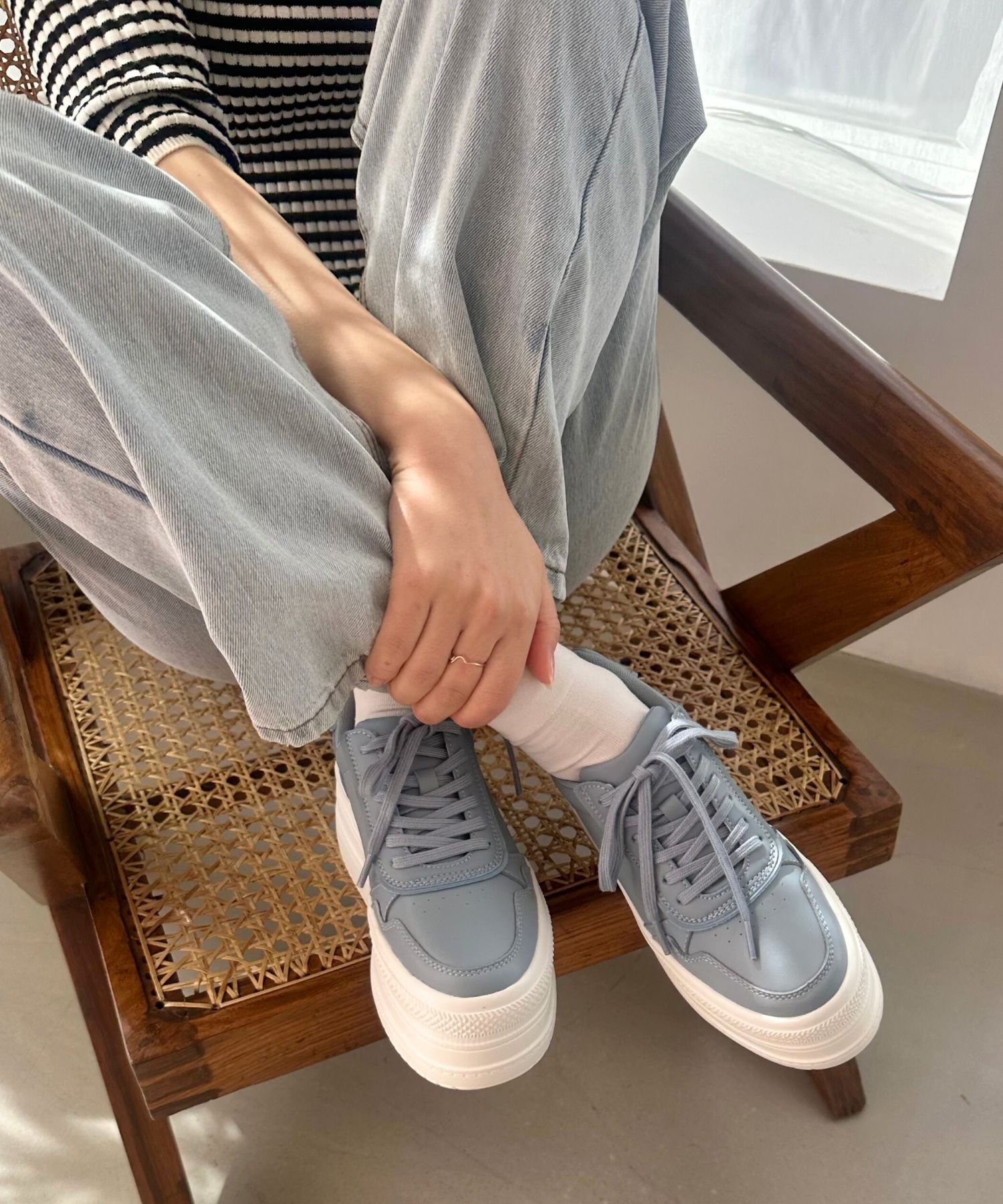 ORiental TRaffic「厚底ローカットスニーカー/OT3736」|スニーカー|BLUE