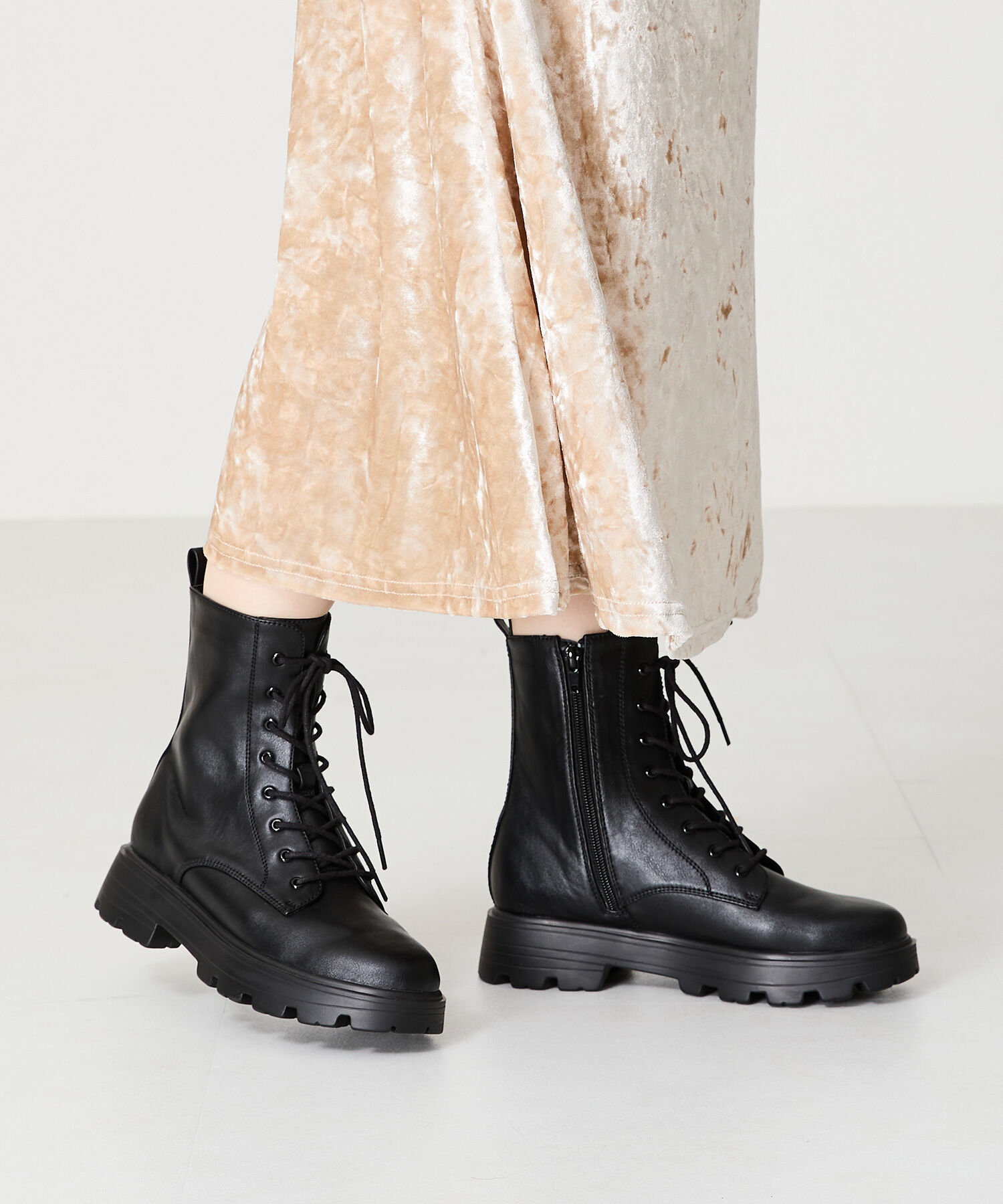 ORiental TRaffic「レースアップ 厚底 ブーツ /41401」|ショートブーツ|