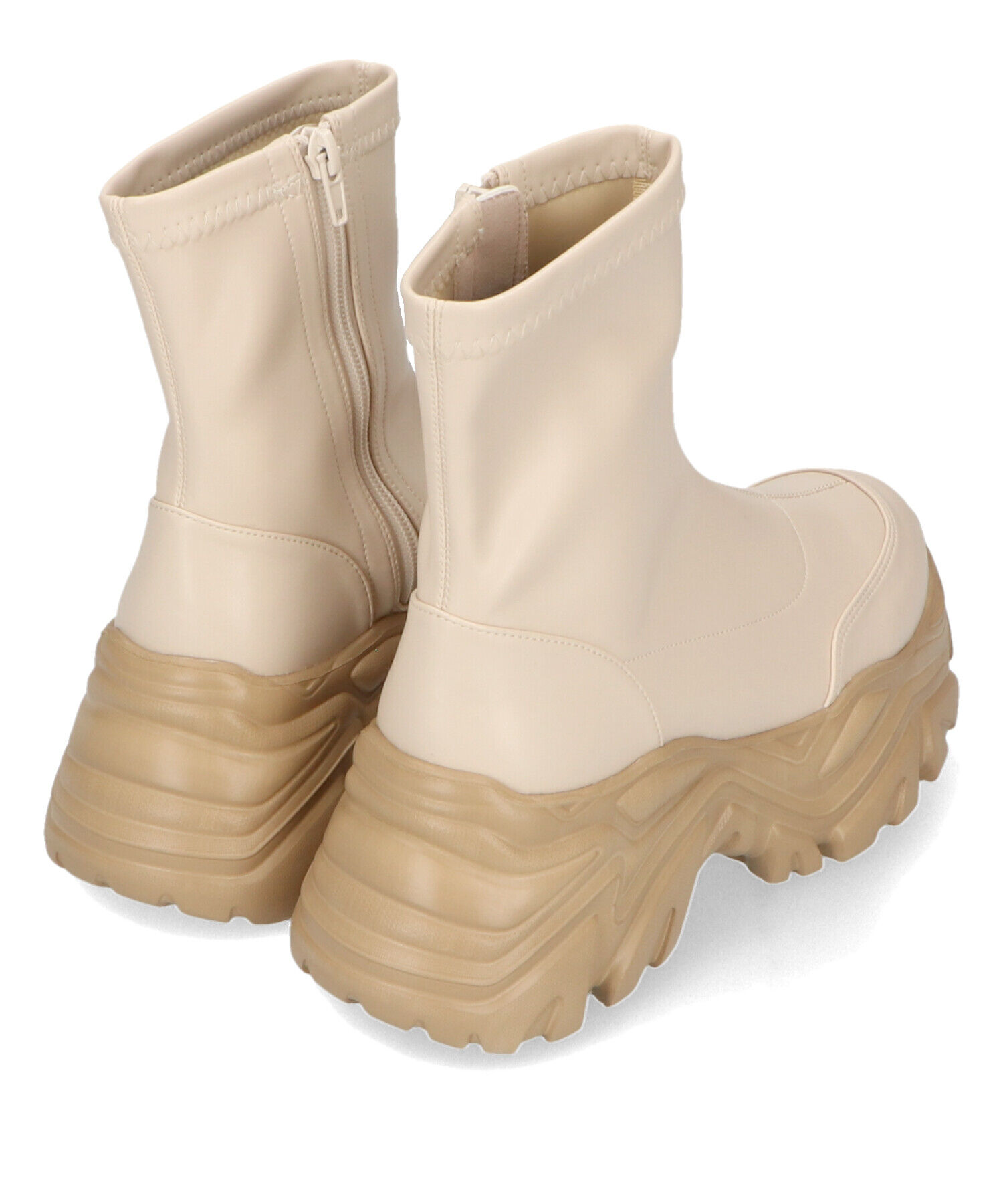 ORiental TRaffic「【 軽量 ・ 厚底 】 スニーカーソール ショートブーツ /41412 ストレッチ 美脚」|スニーカー|