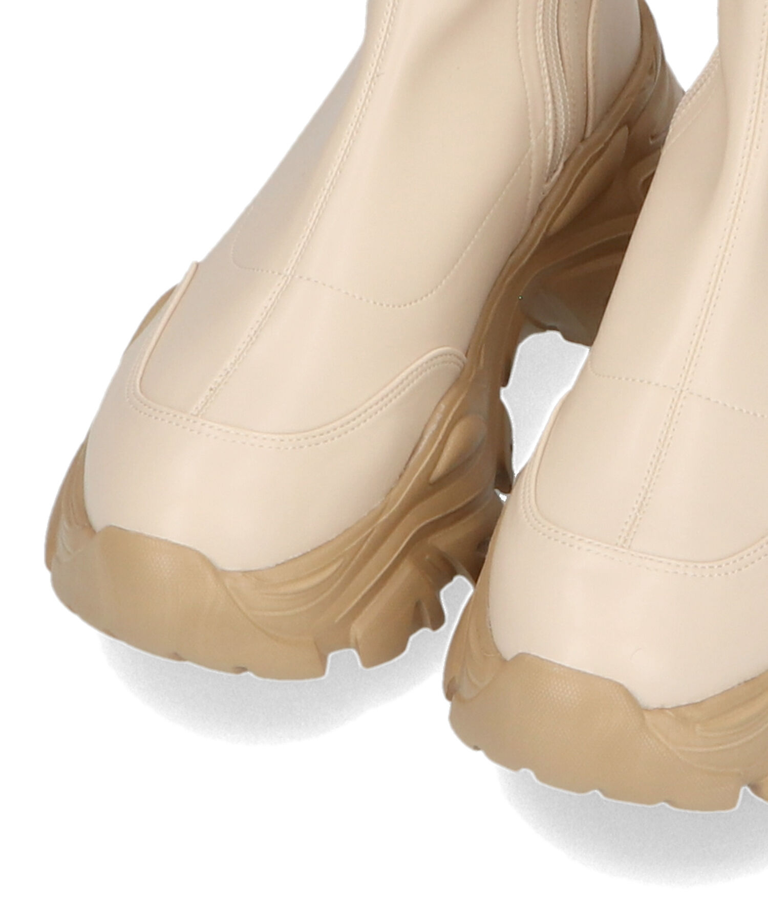 ORiental TRaffic「【 軽量 ・ 厚底 】 スニーカーソール ショートブーツ /41412 ストレッチ 美脚」|スニーカー|