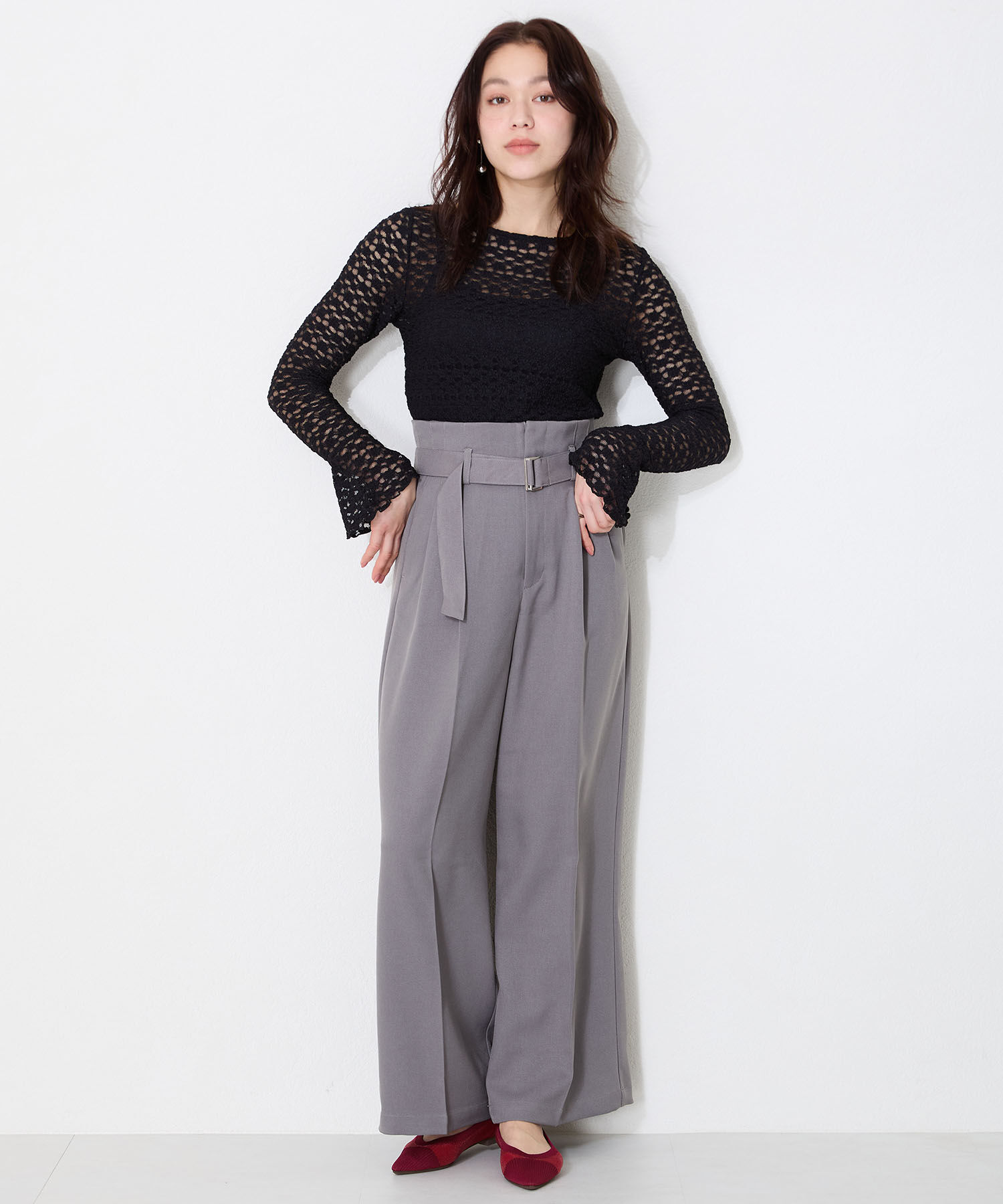 WA Oriental TRaffic「●人気アイテム● 軽量 シアー ニットパンプス /52108 柔らかい クッション」|パンプス|