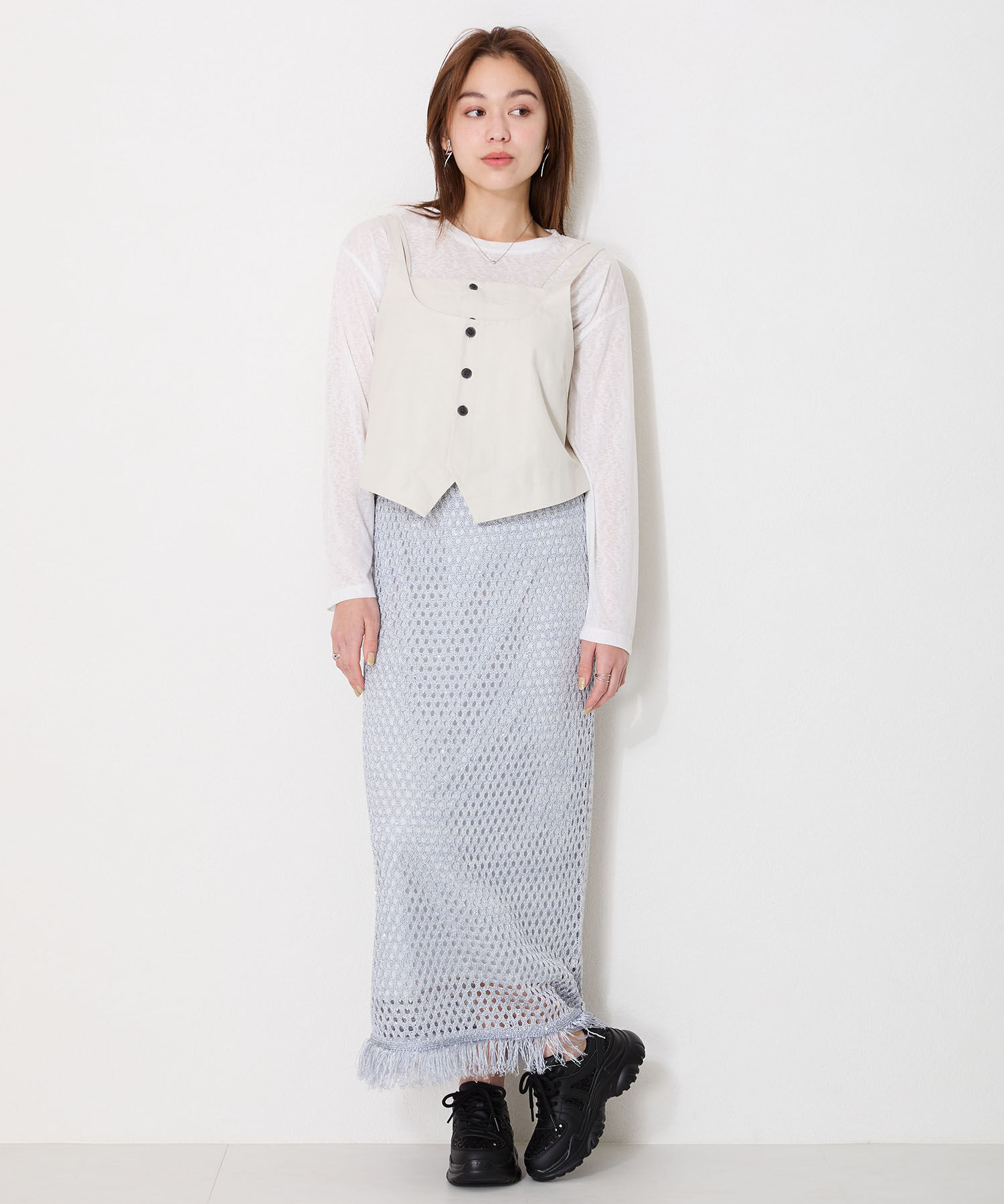 ORiental TRaffic「スパンコール 厚底 スニーカー /OT3752 クッション」|スニーカー|