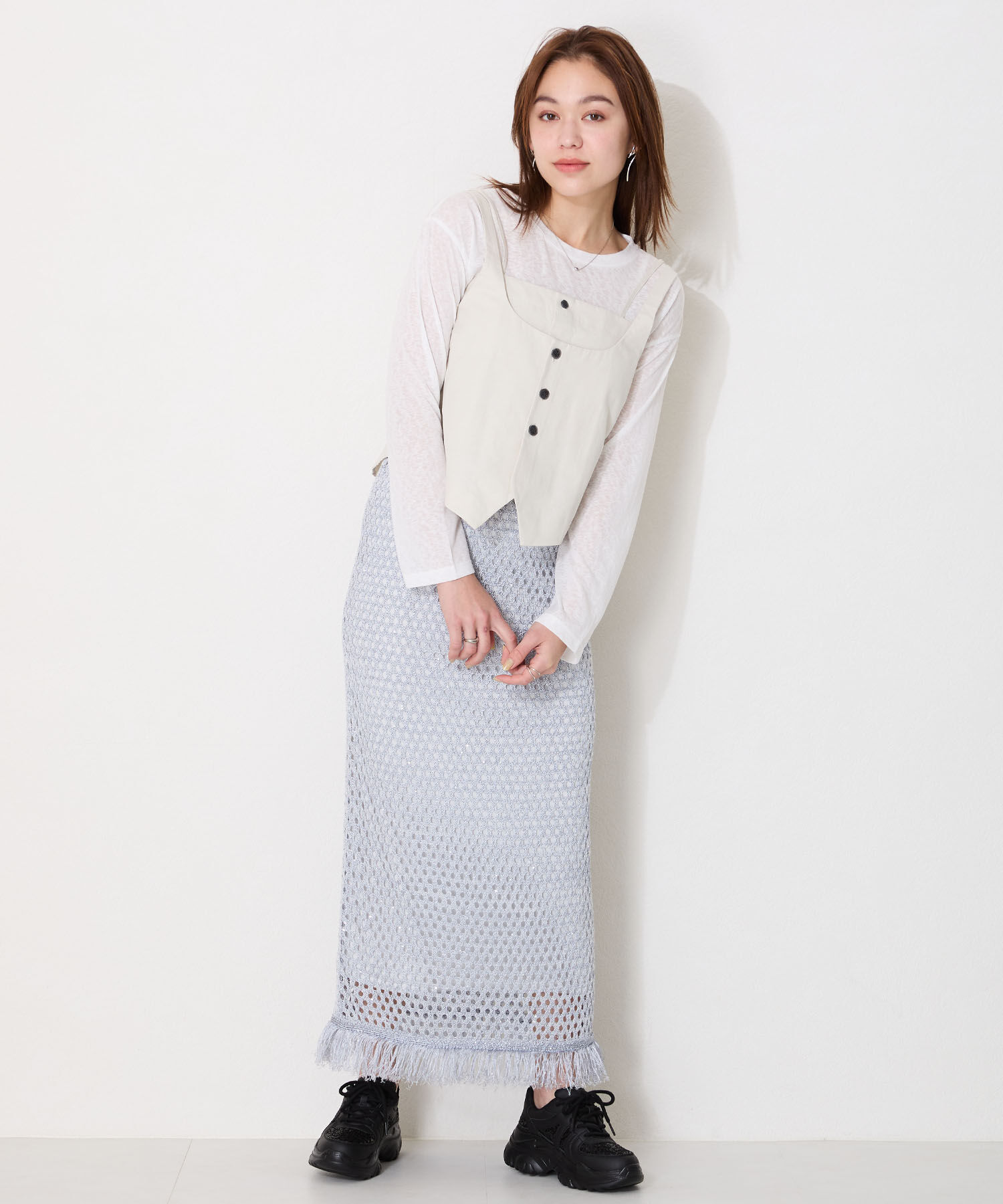 ORiental TRaffic「スパンコール 厚底 スニーカー /OT3752 クッション」|スニーカー|