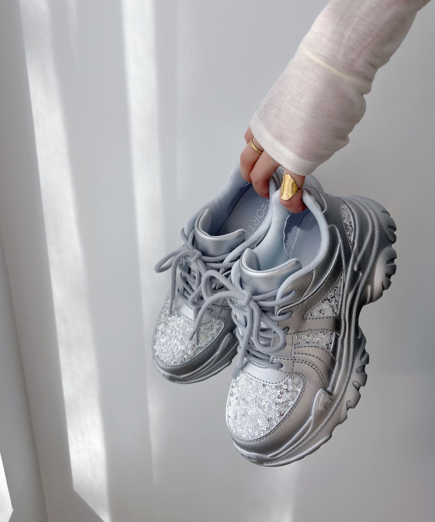 ORiental TRaffic「スパンコール 厚底 スニーカー /OT3752 クッション」|スニーカー|