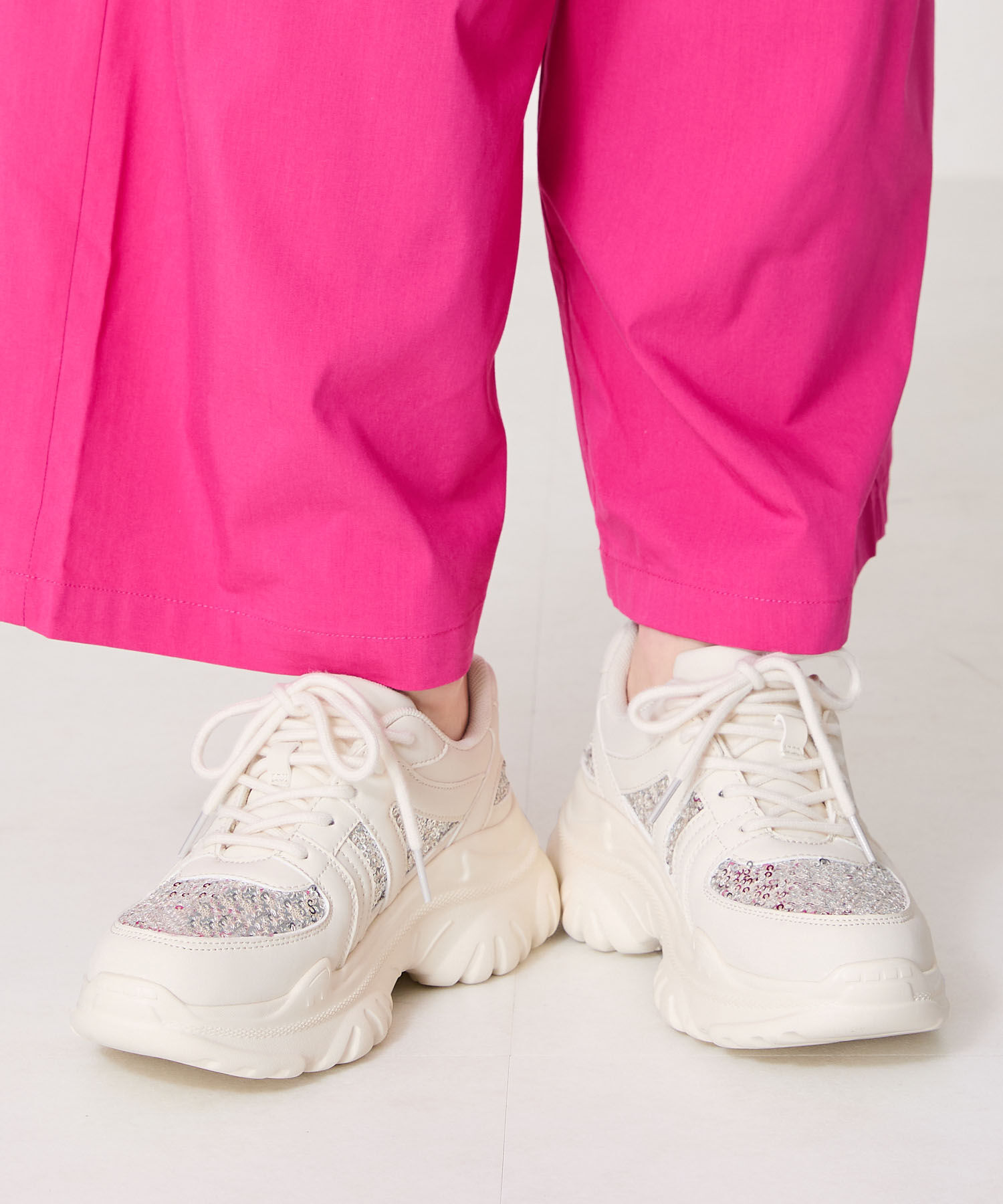 ORiental TRaffic「スパンコール 厚底 スニーカー /OT3752 クッション」|スニーカー|