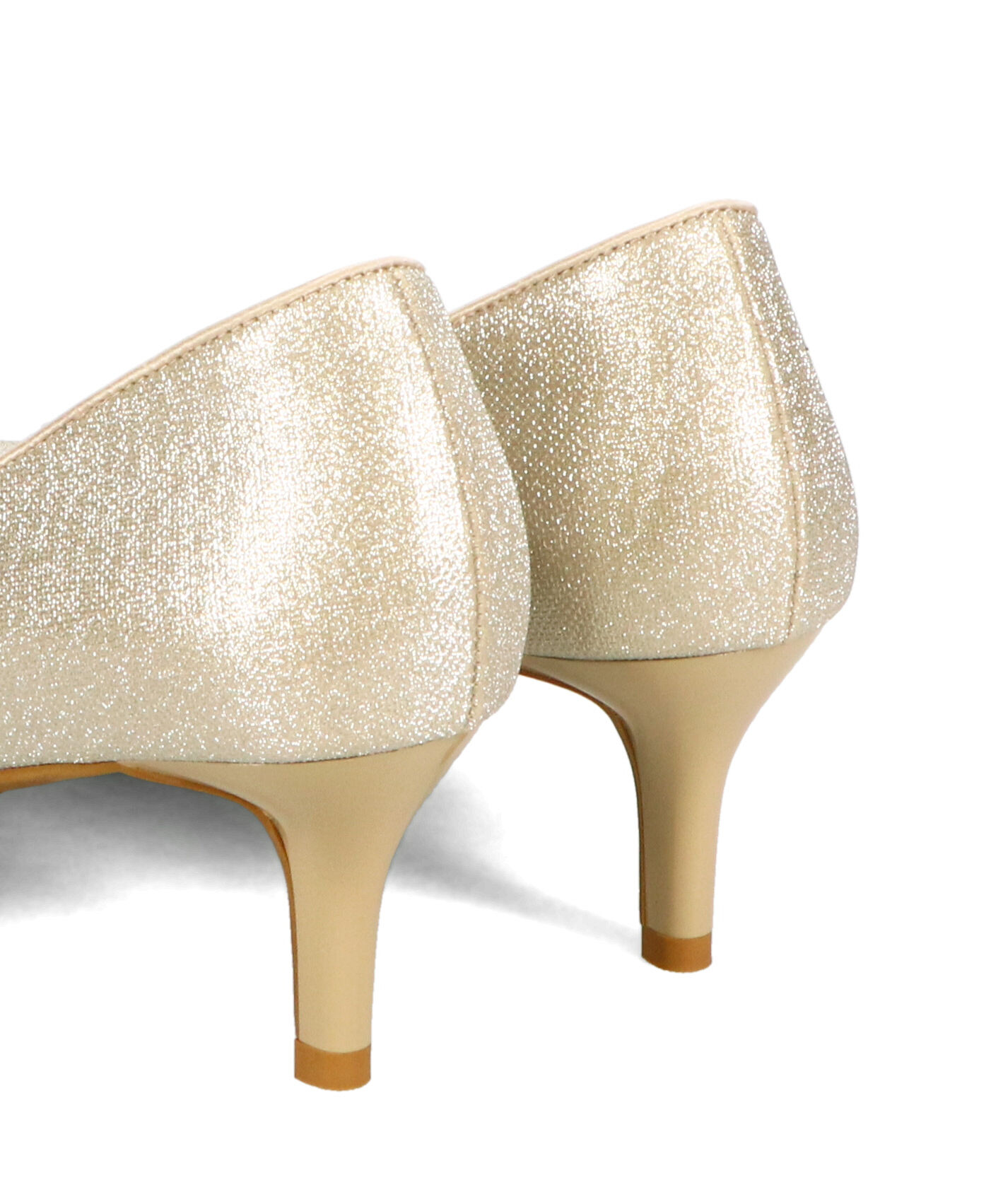 ORiental TRaffic「【オケージョン】 ポインテッドトゥ ラメ ヒール パンプス /MOR112 結婚式 パーティー 二次会」|パンプス|