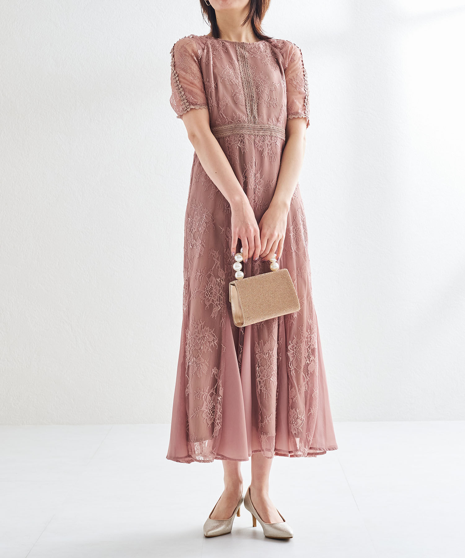 ORiental TRaffic「【オケージョン】 ポインテッドトゥ ラメ ヒール パンプス /MOR112 結婚式 パーティー 二次会」|パンプス|