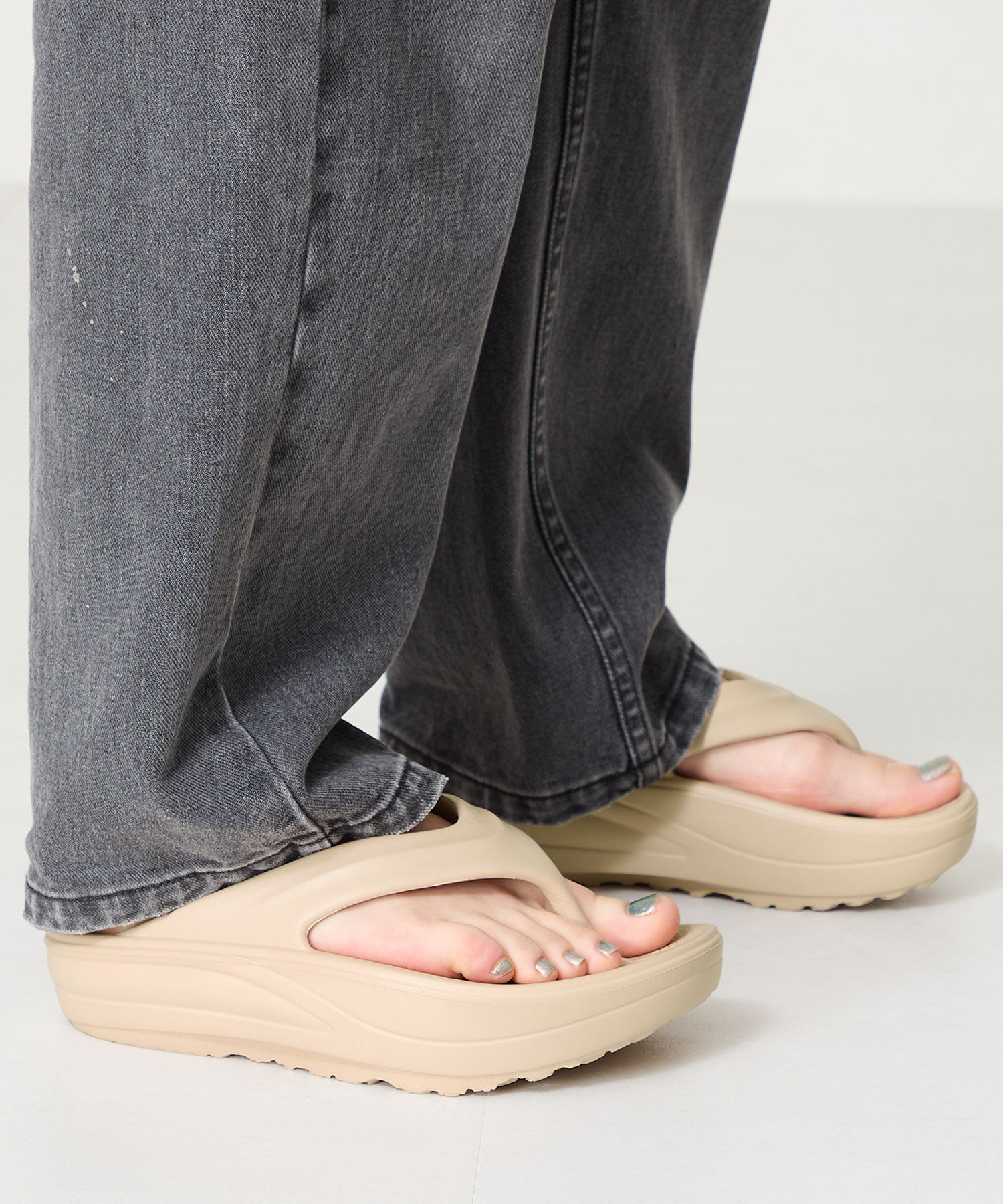 ORiental TRaffic「【リカバリーサンダル】●大人気アイテム●厚底EVAトングサンダル/OT3226 厚底 トング サンダル 」|サンダル|