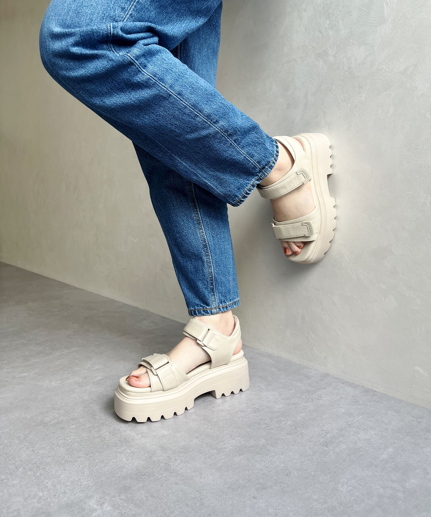 ORiental TRaffic「【新作】タンクソールベルトサンダル/41295 サンダル 厚底」|サンダル|