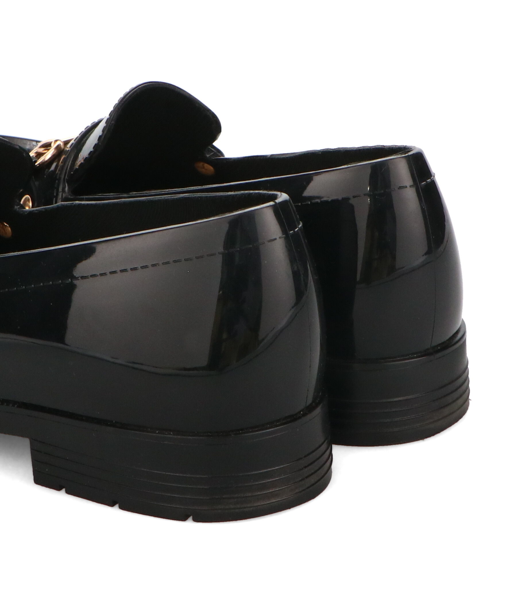 ORiental TRaffic「【防水】ビットモチーフ PVC レイン ローファー /R-1021 柔らかい 通勤 ゆったり」|パンプス|