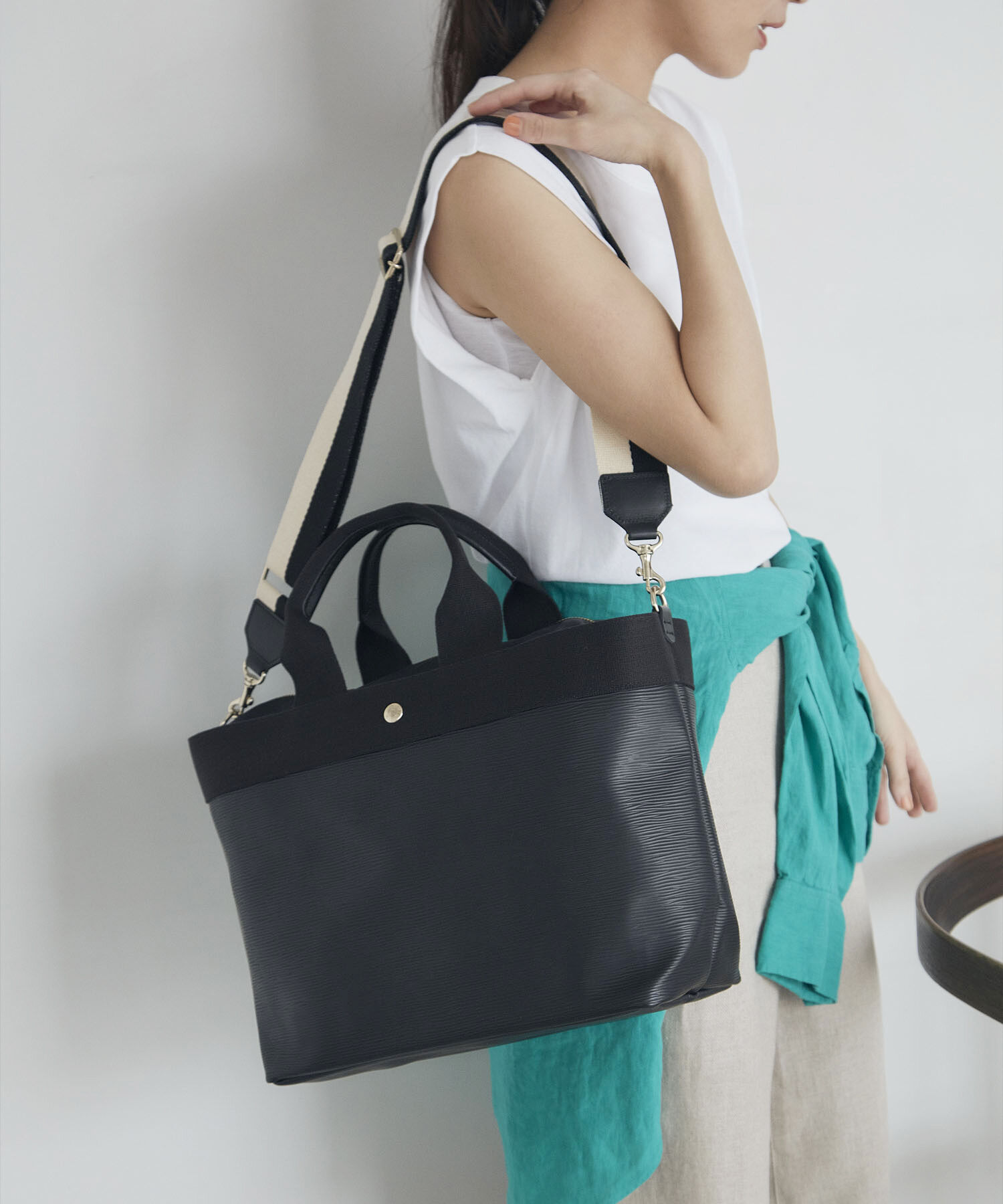 TOPKAPI BREATH「【Breath TOPKAPI】50mm バイカラーテープ ショルダー ベルト」|ショルダー・メッセンジャー|