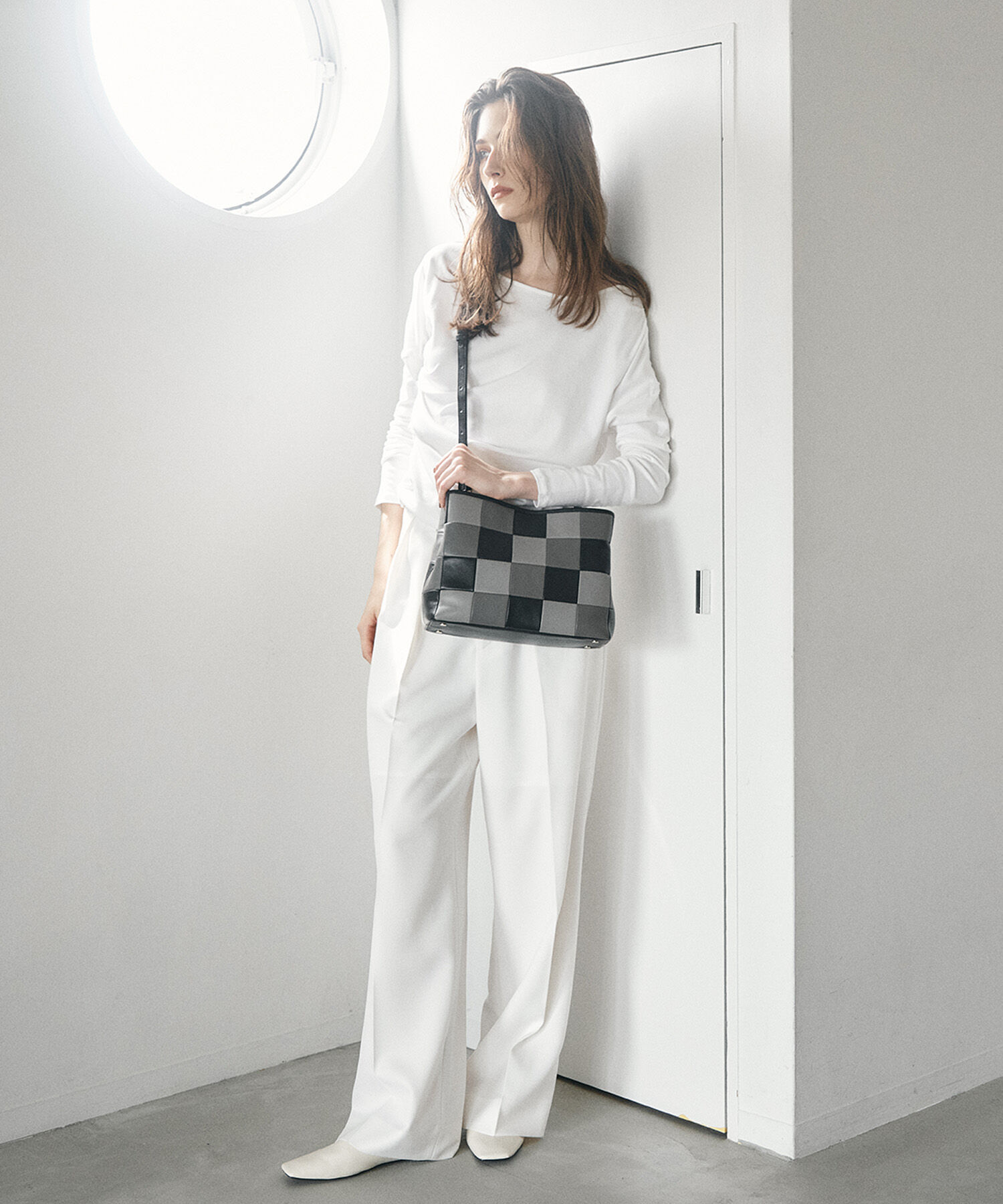 TOPKAPI TREASURE「【TREASURE TOPKAPI】スムースレザー パッチワーク ショルダー付 トートバッグ」|トートバッグ|