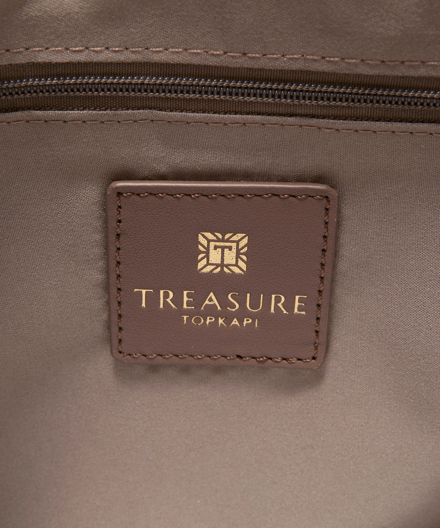 TOPKAPI TREASURE「【TREASURE TOPKAPI】スムースレザー パッチワーク ショルダー付 トートバッグ」|トートバッグ|
