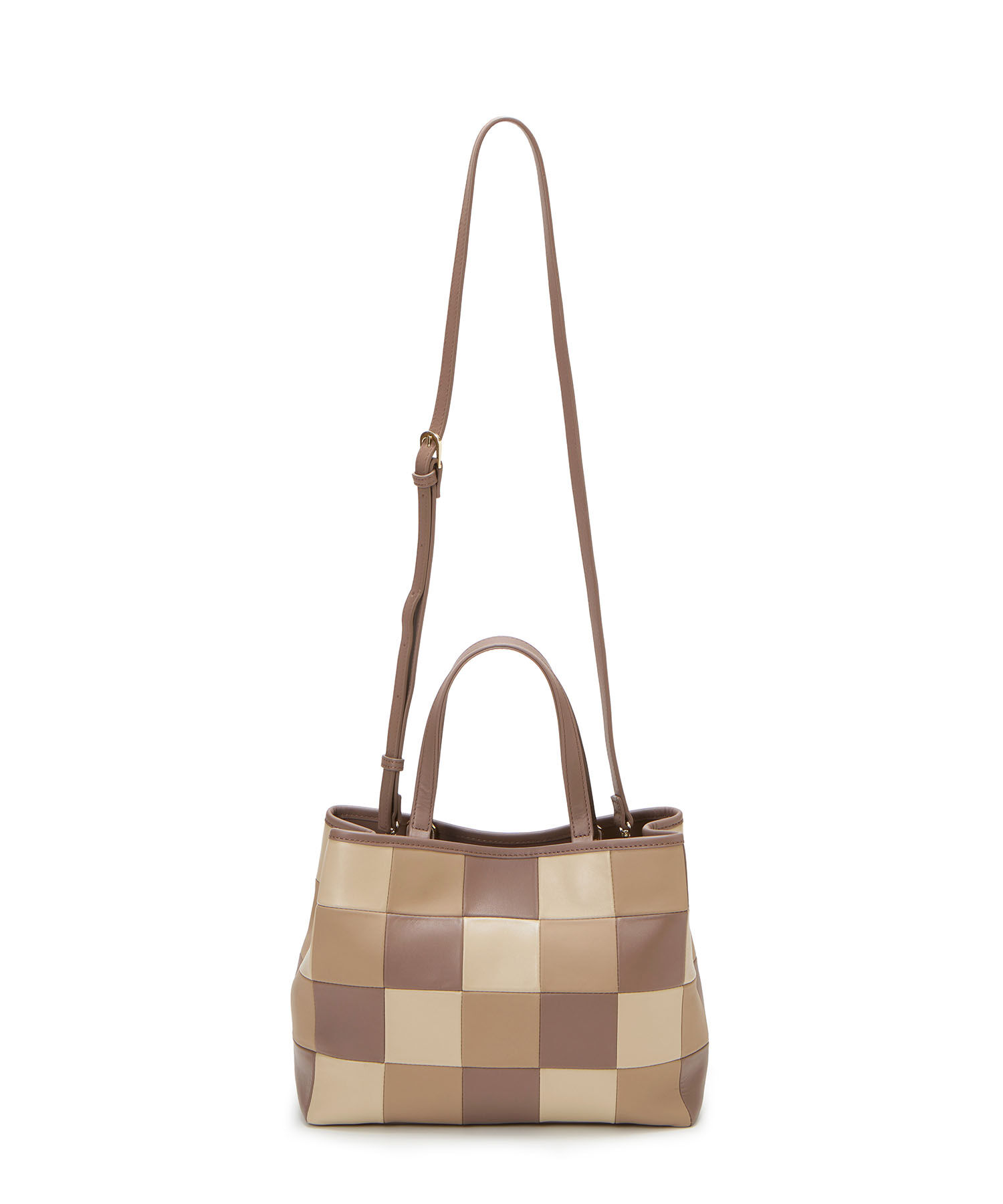 TOPKAPI TREASURE「【TREASURE TOPKAPI】スムースレザー パッチワーク ショルダー付 トートバッグ」|トートバッグ|