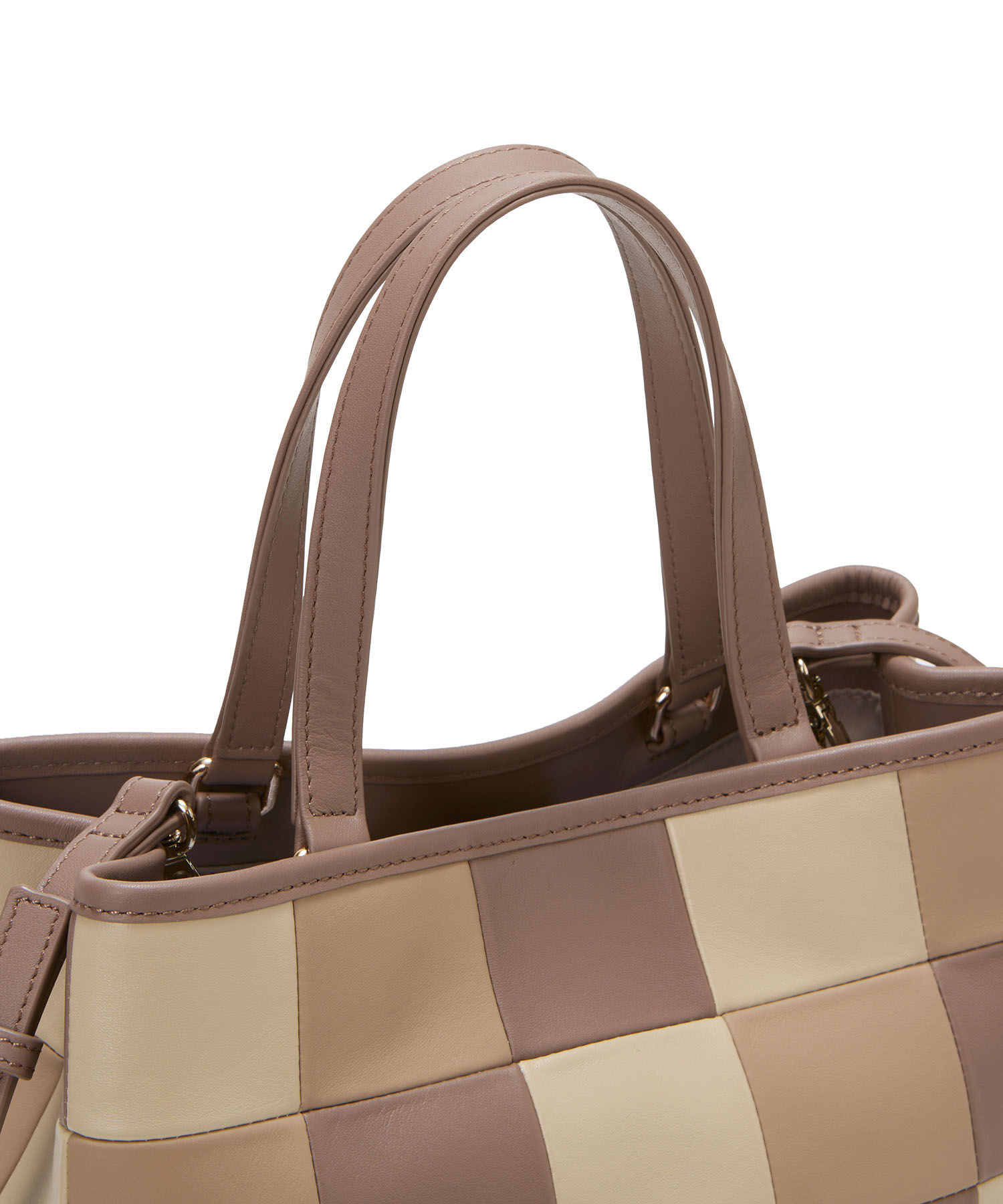 TOPKAPI TREASURE「【TREASURE TOPKAPI】スムースレザー パッチワーク ショルダー付 トートバッグ」|トートバッグ|