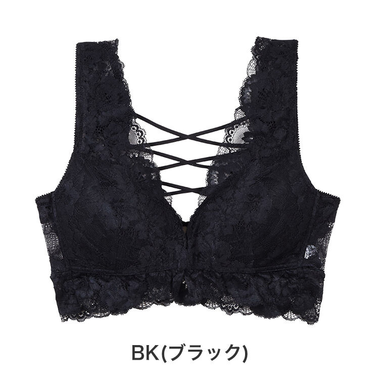 intesucre「アンテシュクレ 背中みせ ハーフトップ フロントホック S-3L IBN336」|インナー|