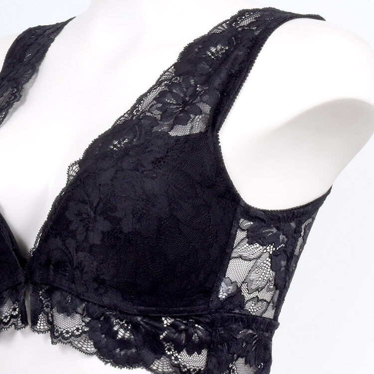 intesucre「アンテシュクレ 背中みせ ハーフトップ フロントホック S-3L IBN336」|インナー|