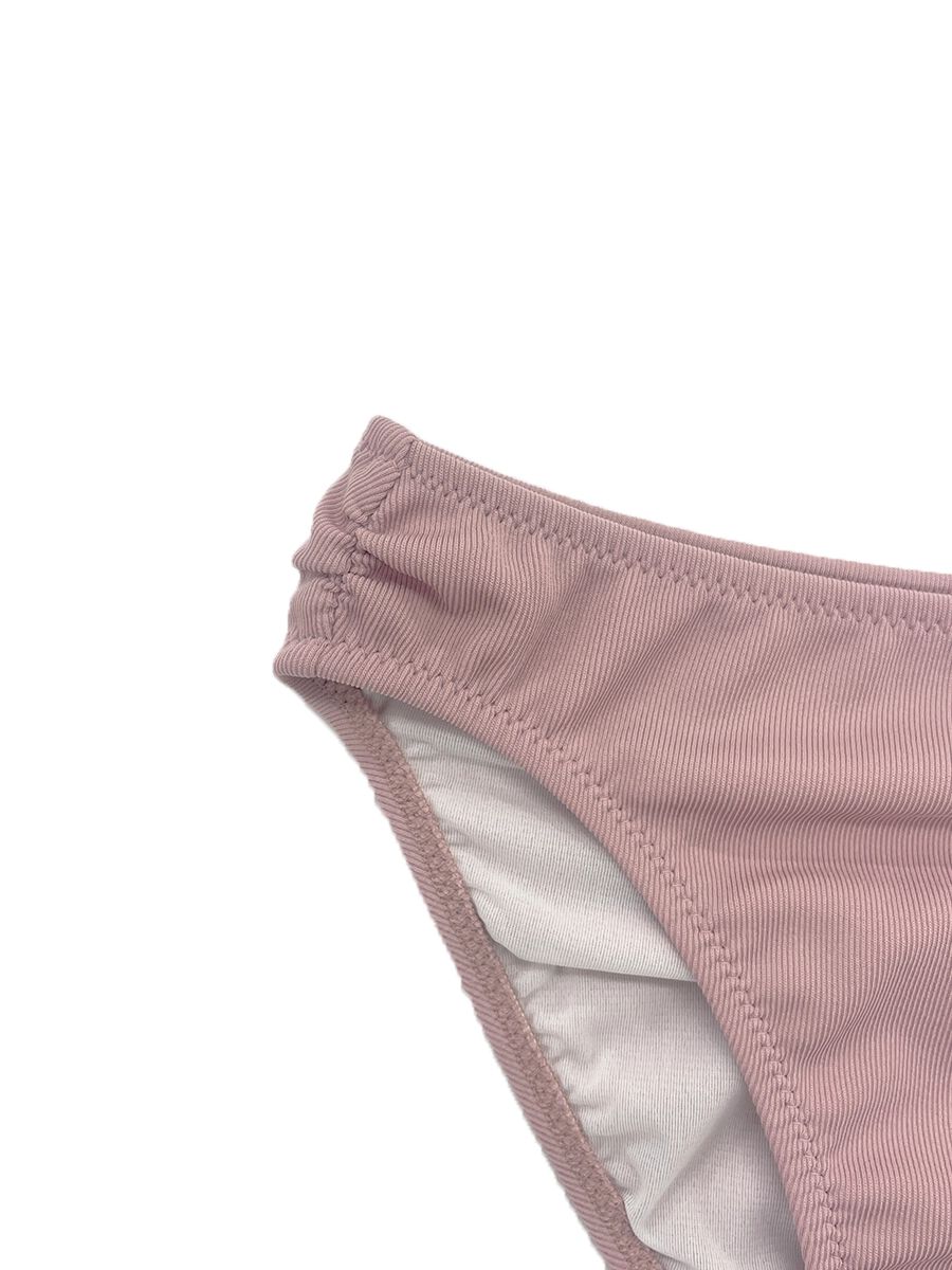 PEAK&PINE「無地リブ素材フレアワンショルダービキニ」|ビキニ|