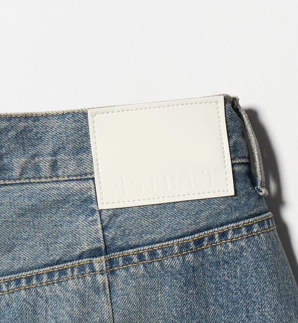 ASTRAET「＜ASTRAET＞13オンス デニム スリットスカート」|タイト|