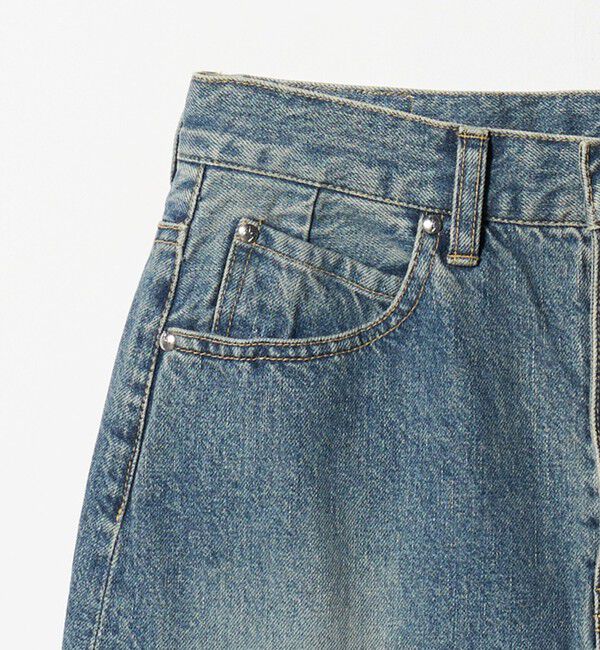 ASTRAET「＜ASTRAET＞13オンス デニム スリットスカート」|タイト|