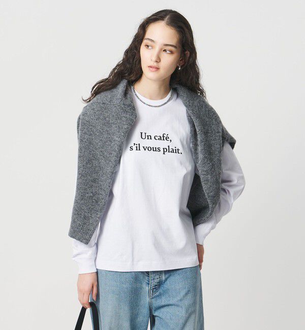 UNITED ARROWS「＜Les Petits Basics＞UN CAFE ロングスリーブ Tシャツ」|Tシャツ・カットソー|