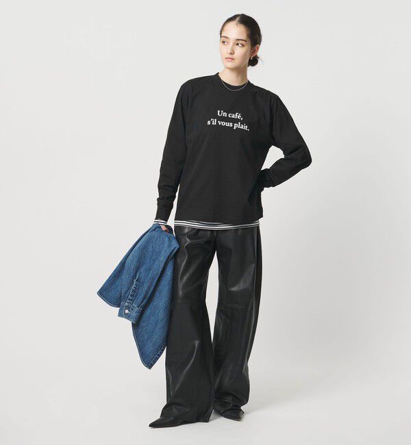 UNITED ARROWS「＜Les Petits Basics＞UN CAFE ロングスリーブ Tシャツ」|Tシャツ・カットソー|