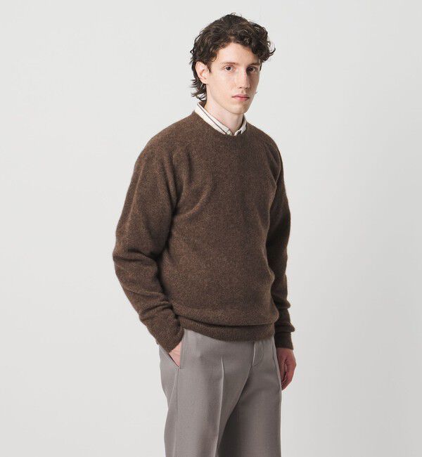 UNITED ARROWS「ヤク ヘアリー クルーネックニット」|ニット・セーター|