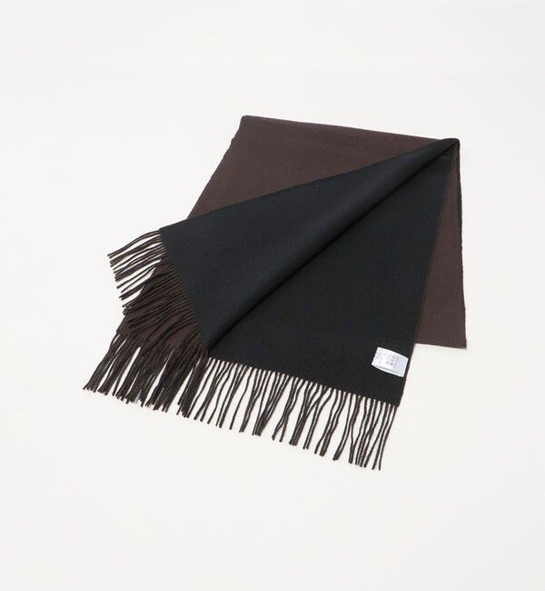 UNITED ARROWS「カシミヤ リバーシブル マフラー」|マフラー|DK.BROWN