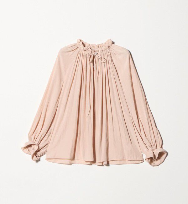 UNITED ARROWS「ボリュームギャザー ブラウス ‐ウォッシャブル‐」|シャツ・ブラウス|LT.PINK