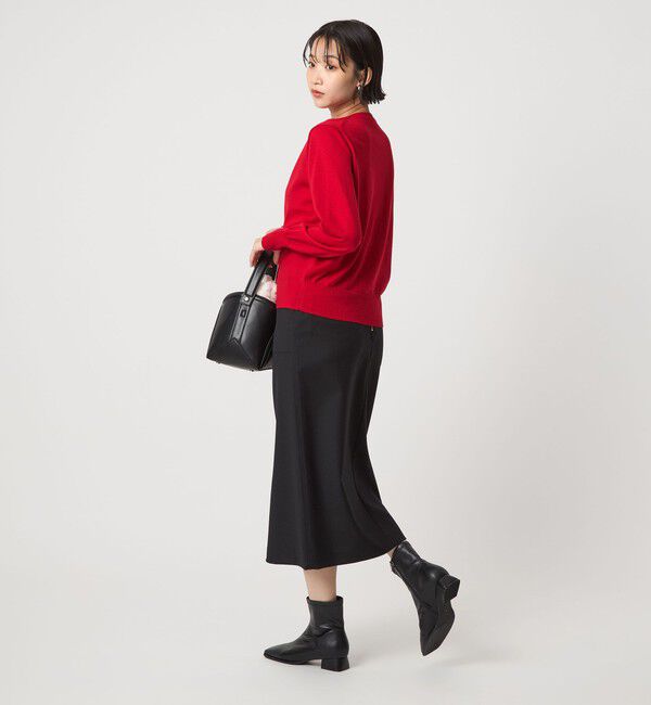 UNITED ARROWS green label relaxing「［size SHORT/TALLあり］キチントボトムス サキソニー Iライン スリム スカート」|タイト|