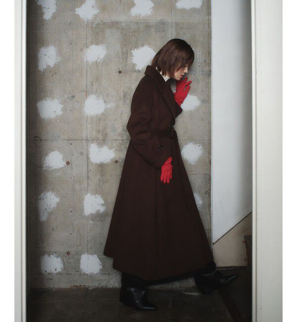 EMMEL REFINES「＜EMMEL REFINES＞EM ベルテッド フレア ロングコート」|その他|