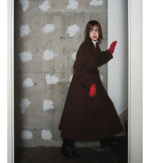 EMMEL REFINES「＜EMMEL REFINES＞EM ベルテッド フレア ロングコート」|その他|