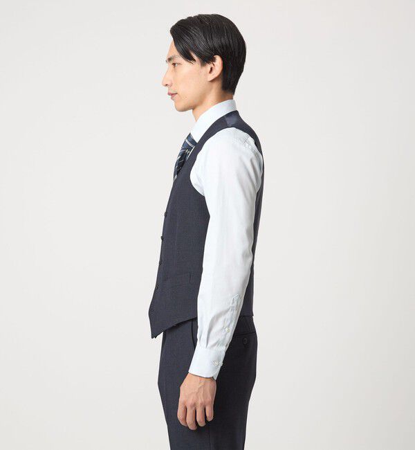 UNITED ARROWS green label relaxing「A+ TWPU バーズアイ 5B スリム ベスト -ウォッシャブル-」|ベスト・ジレ|