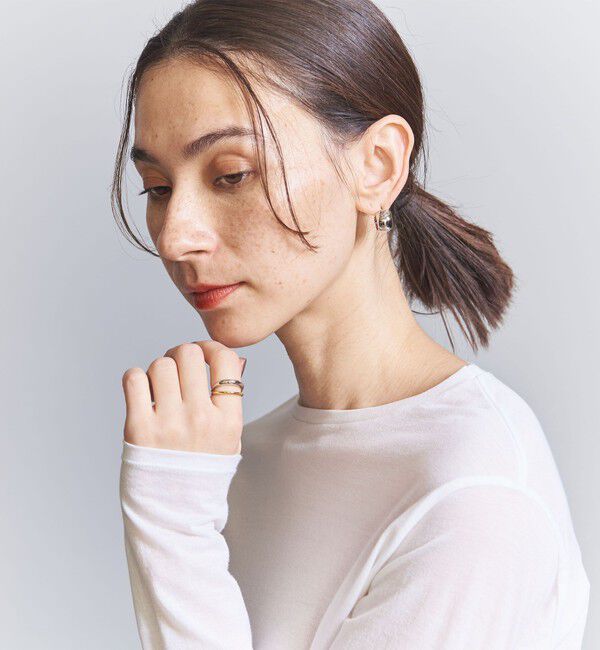 BEAUTY&YOUTH UNITED ARROWS「メタル ミックスカラー ダブルリング」|リング|