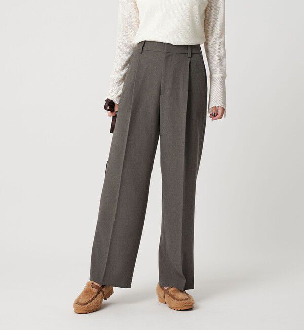 BEAUTY&YOUTH UNITED ARROWS「ポリエステルブレンド バックゴムストレートパンツ」|スラックス|