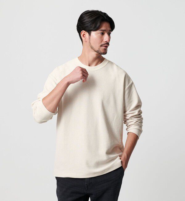 BEAUTY&YOUTH UNITED ARROWS「【WEB限定 WARDROBE SMART】エアリー カノコ  カットソー 抗菌防臭」|Tシャツ・カットソー|