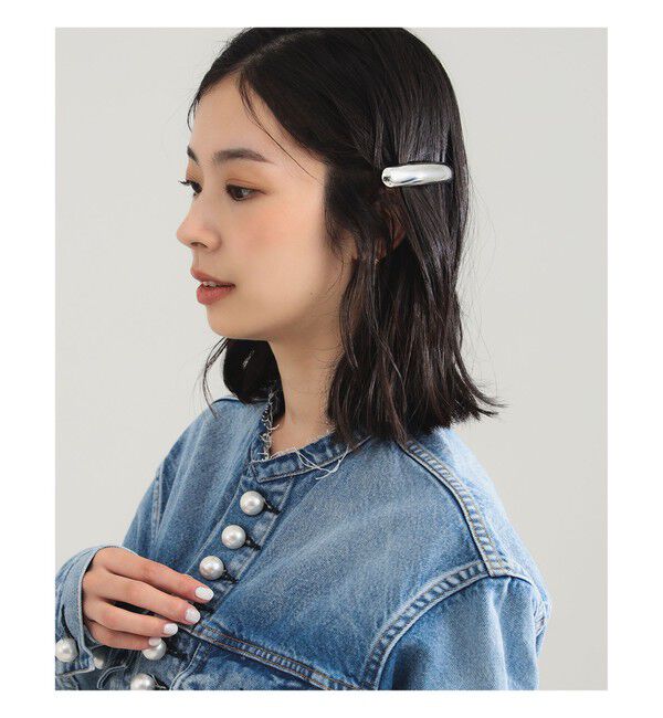Demi-Luxe BEAMS 「LIE STUDIO / The Molly ヘアクリップ シルバー」|その他|