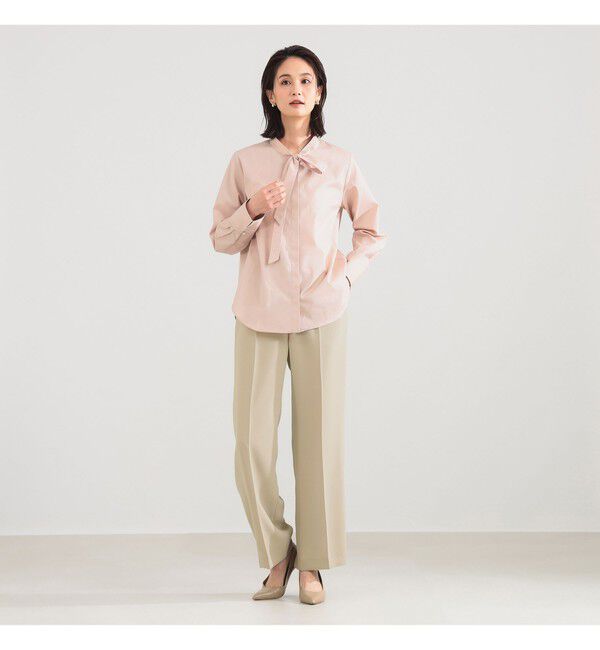 Demi-Luxe BEAMS 「コットン リボンタイ シャツ」|シャツ・ブラウス|