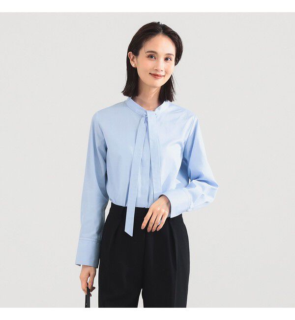 Demi-Luxe BEAMS 「コットン リボンタイ シャツ」|シャツ・ブラウス|